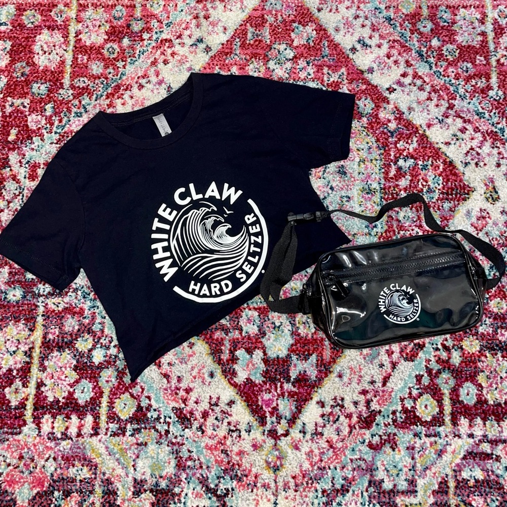White Claw Crop Top & Fanny Pack